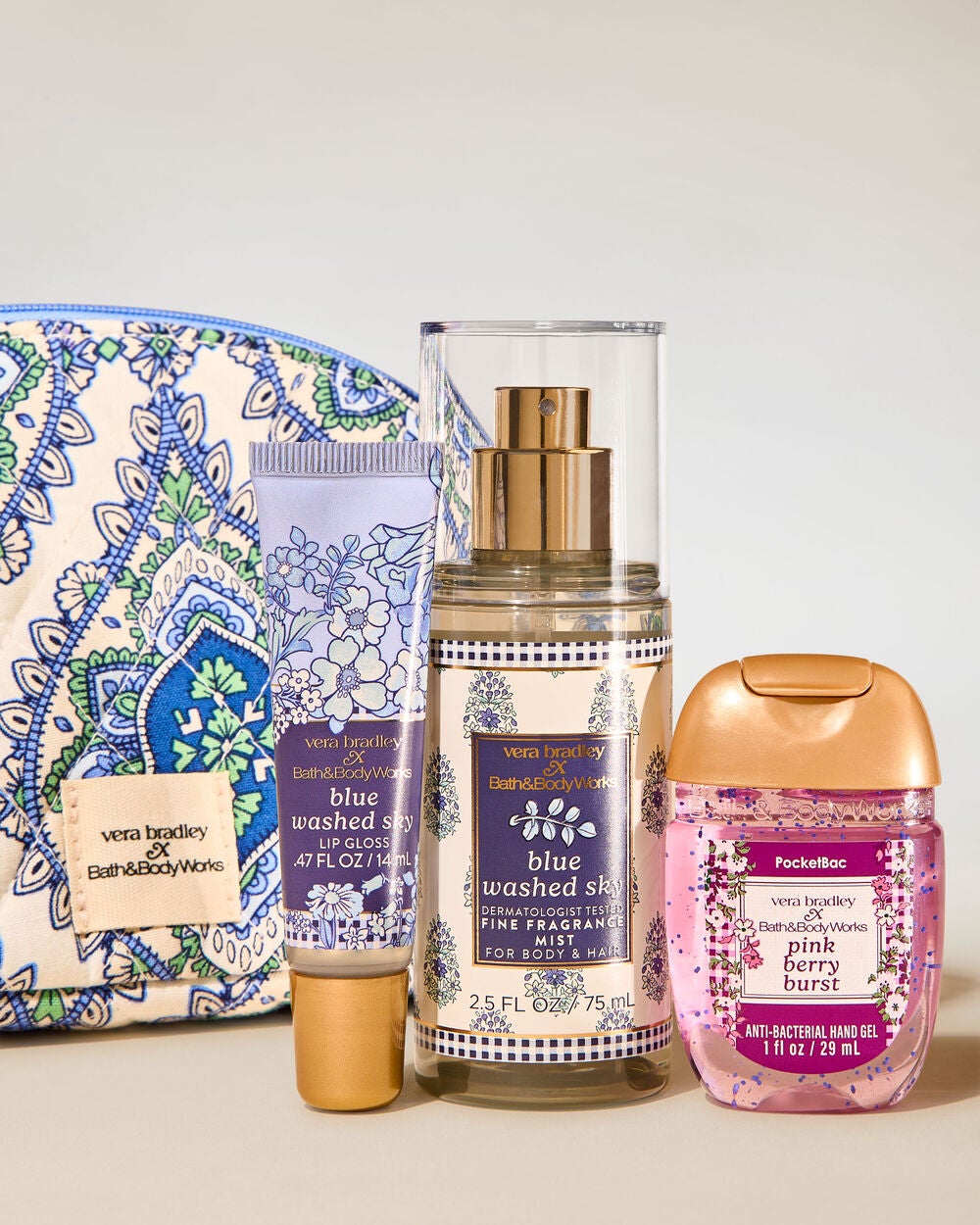 Vera Bradley Blue Paisley Gift Set - Image 2