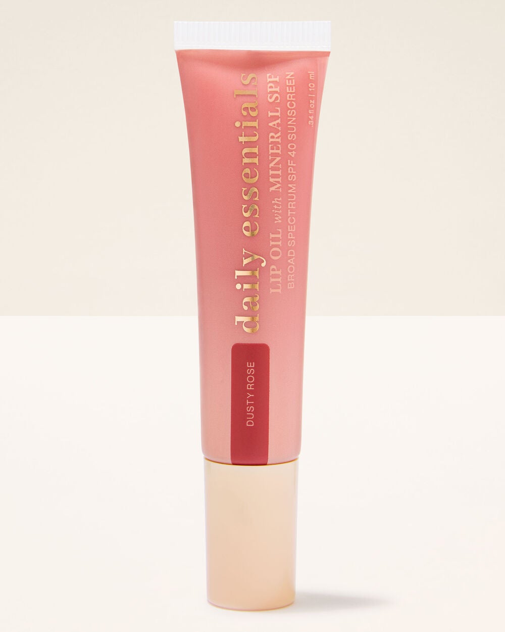Dusty Pink Lip Oil with Mineral SPF 40