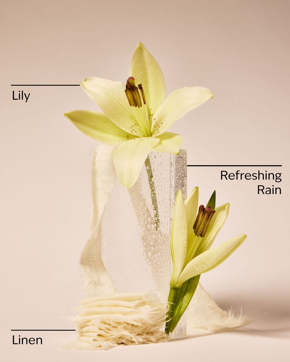 Fresh Rainfall & Linen Single Wick Candle - Image 3