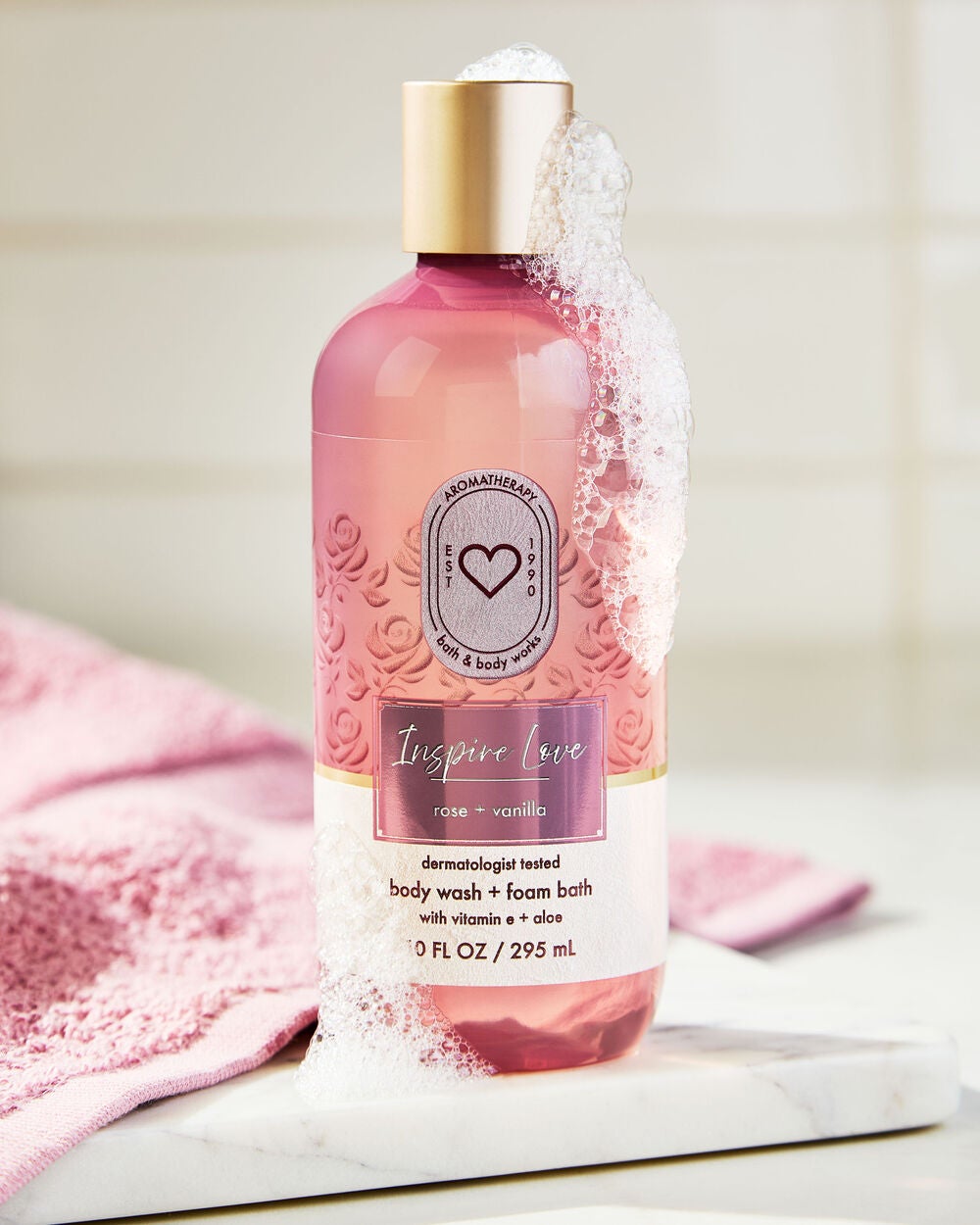 Rose Vanilla Body Wash & Foam Bath - Image 7