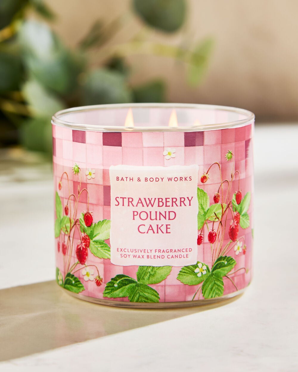 Strawberry Pound Cake 3-Wick Candle - Image 6