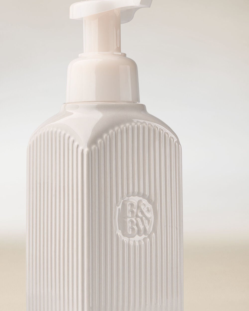 Cream Ceramic Gentle & Clean Foaming Hand Soap Dispenser - Image 2
