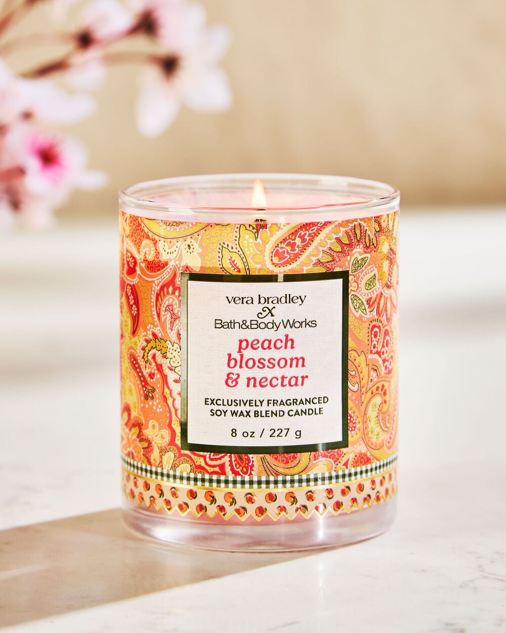 Peach Blossom & Nectar Single Wick Candle - Image 6
