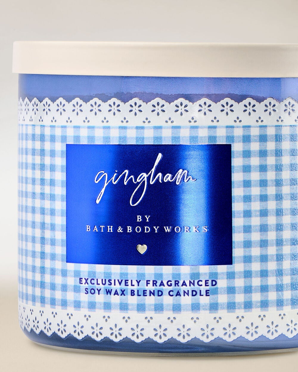 Gingham 3-Wick Candle - Image 2
