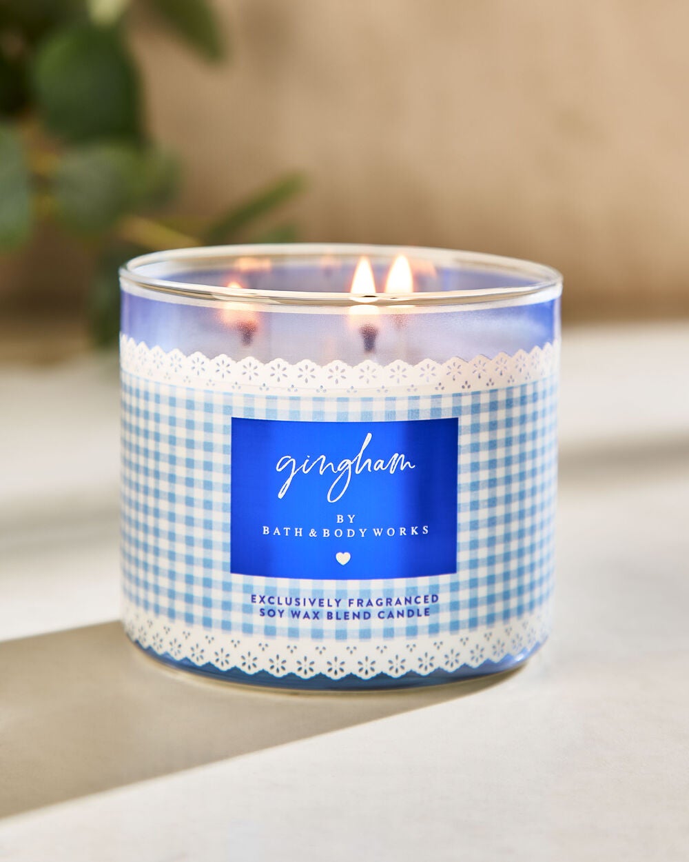 Gingham 3-Wick Candle - Image 6