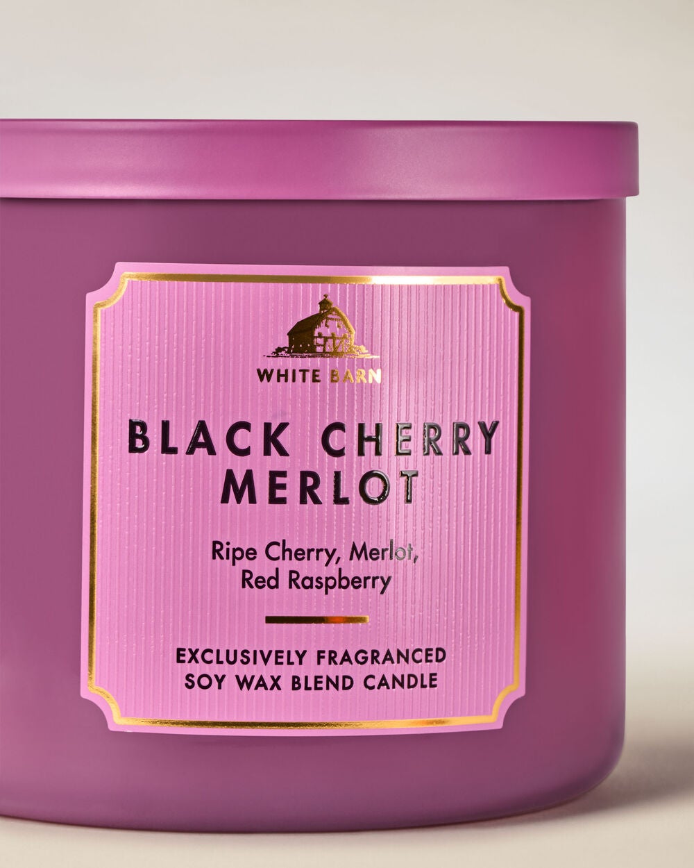 Black Cherry Merlot 3-Wick Candle - Image 2