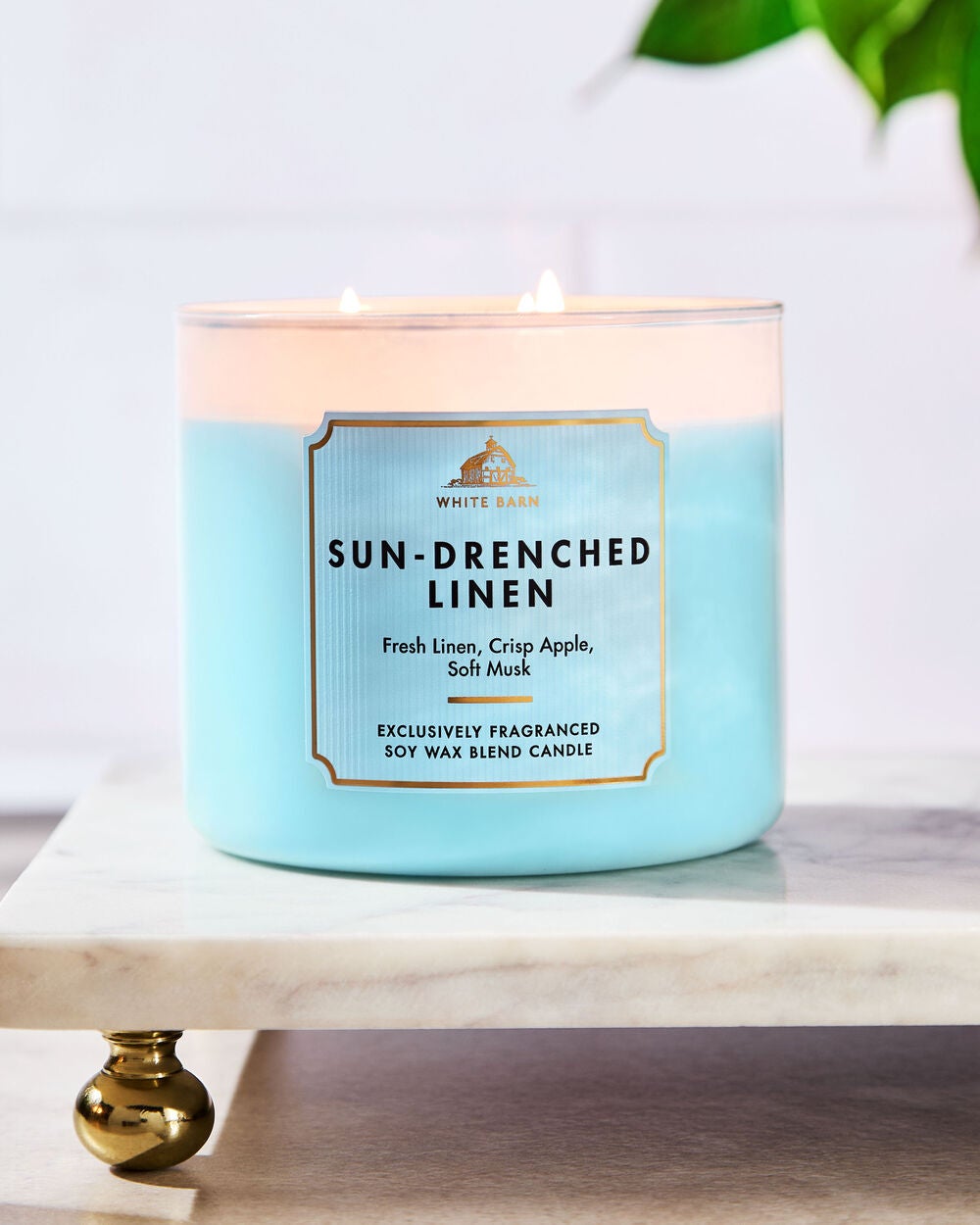 Sun-Drenched Linen 3-Wick Candle - Image 6