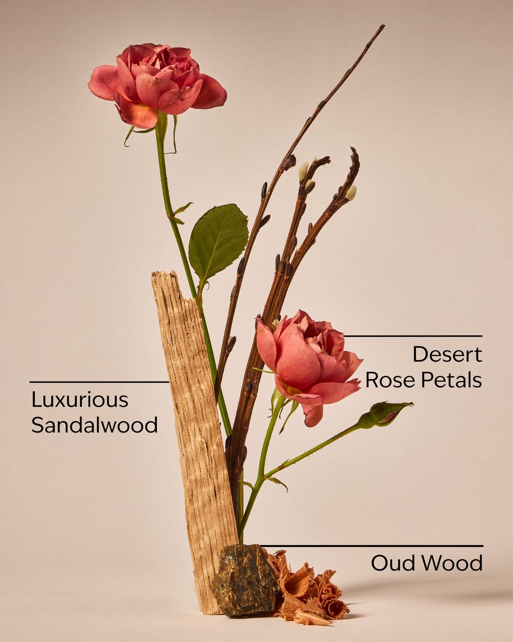 Rose & Oud Single Wick Candle - Image 3